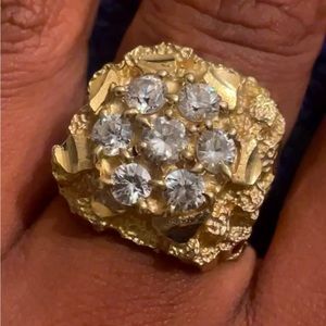 18 Karat Gold Nugget Ring